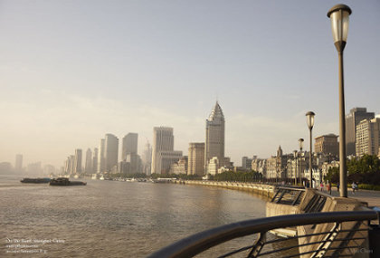 Shanghai On the Bund at Dawn, China