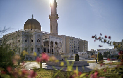 The Masjid Al Zawawi Mosque at Sunset