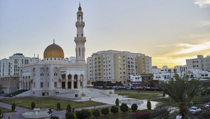 The Masjid Al Zawawi Mosque at Sunset